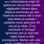 “Moja neudata sestra, 38, brinula se o našoj bolesnoj majci 12 godina…” “Moja neudata sestra, 38, brinula se o našoj bolesnoj majci 12 godina…” - featured image