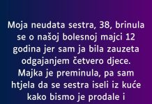 “Moja neudata sestra, 38, brinula se o našoj bolesnoj majci 12 godina…” “Moja neudata sestra, 38, brinula se o našoj bolesnoj majci 12 godina…” - featured image